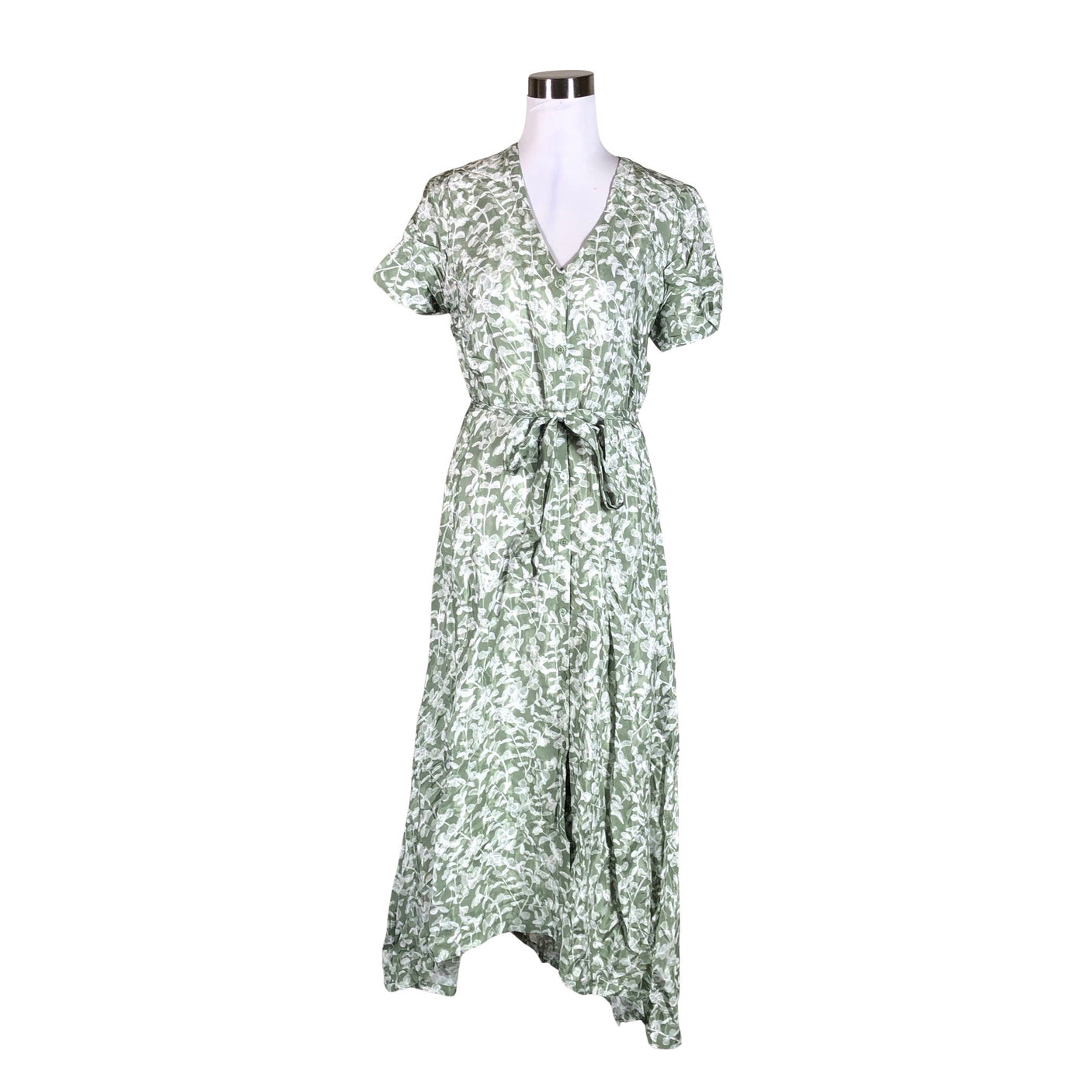 Unisex Kaffe - Schiffon dress, size 38 - Green (1)
