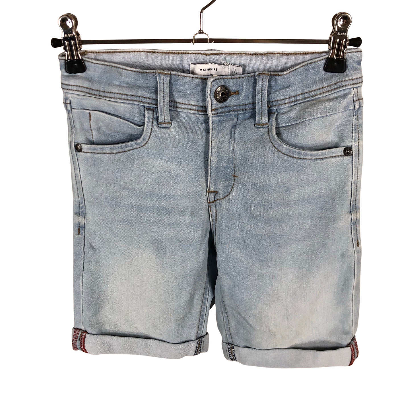 Unisex Name It - Denim shorts, size 116 - 122 - Light blue (1)