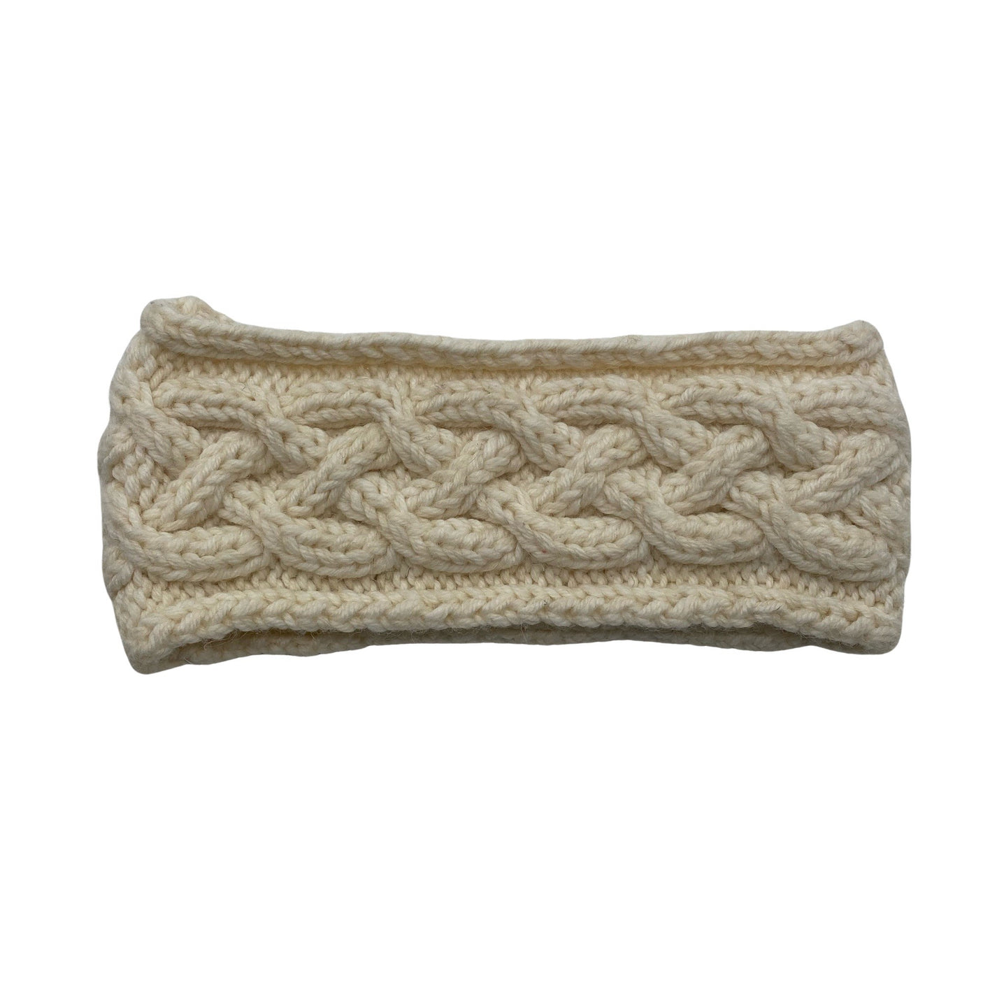 Unisex Handmade - Headband, size 52 - 54 cm - Natural white (1)