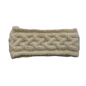 Unisex Handmade - Headband, size 52 - 54 cm - Natural white (1)