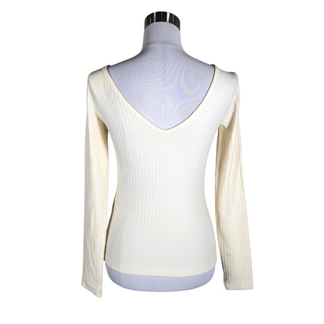 Unisex Anna Field - Tricot shirt, size 38 - Natural white (2)