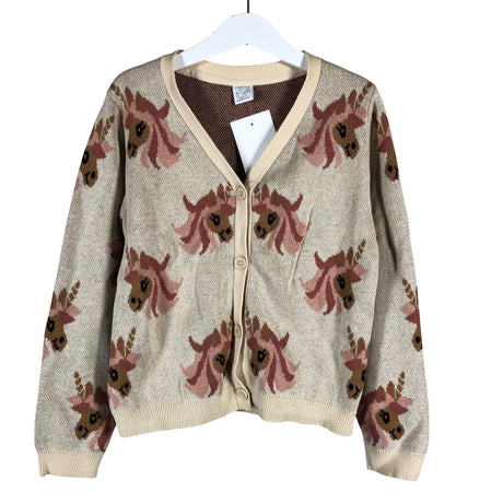 Unisex Lindex - Cardigan, size 122 - 128 - Beige ()