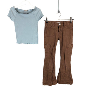 Unisex Lindex - Slacks, size 122 - 128 - Brown (1)