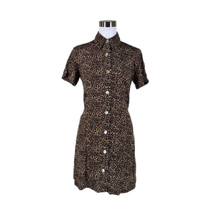Unisex &Other Stories - Schiffon dress, size 36 - Brown (1)