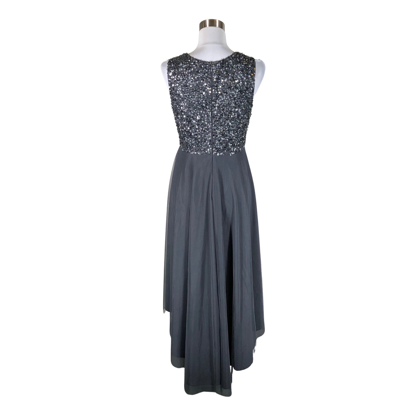 Unisex Lace & Beads - Party dress, size 38 - Gray (2)