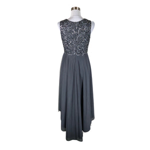 Unisex Lace & Beads - Party dress, size 38 - Gray (2)