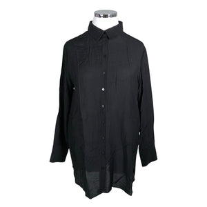 Unisex Lindex - Schiffon tunic, size 44 - Black (1)