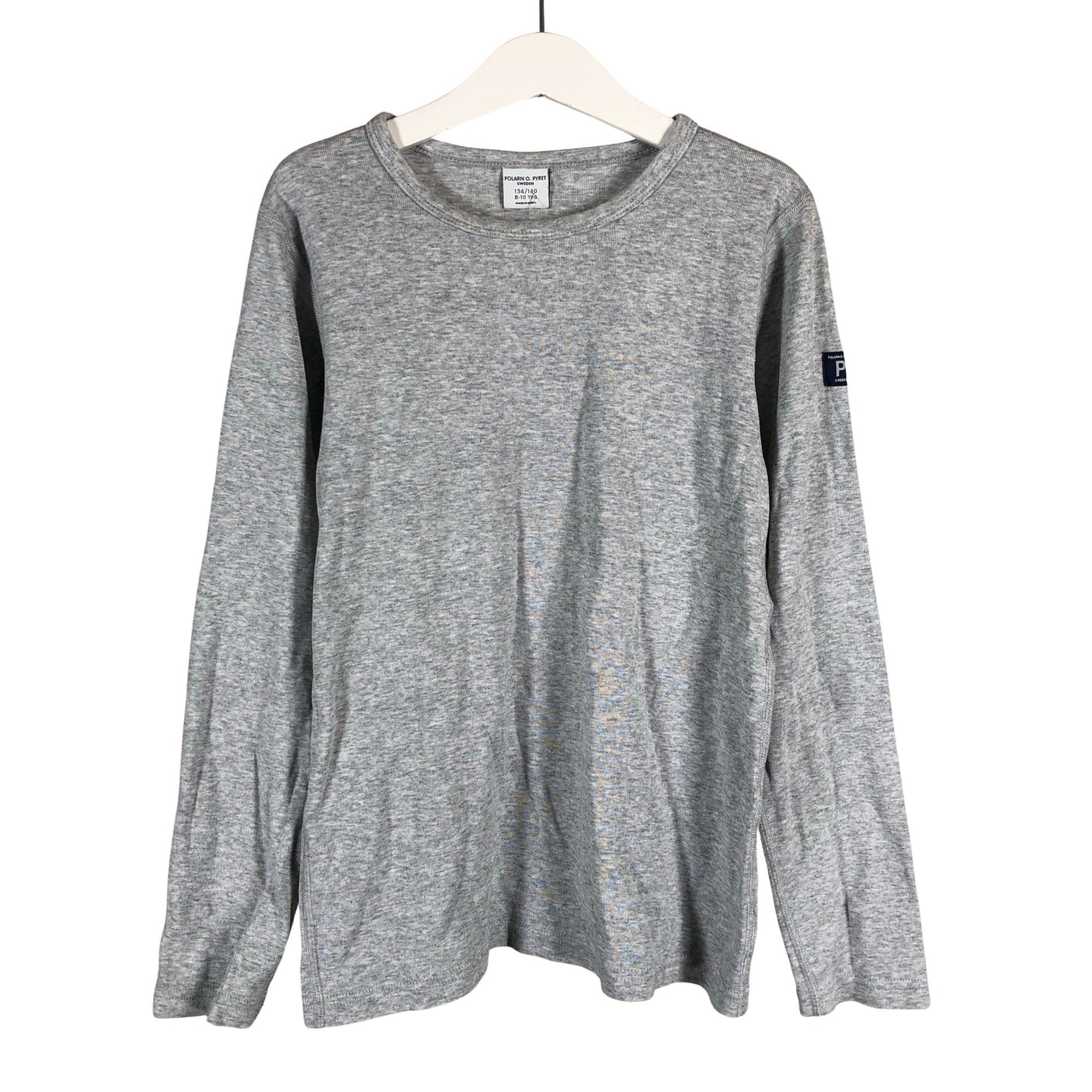 Unisex Polarn O. Pyret - Tricot shirt, size 134 - 140 - Gray (1)