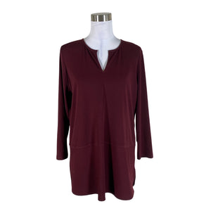 Unisex Lauren Ralph Lauren - Tricot tunic, size 40 - Wine red (1)