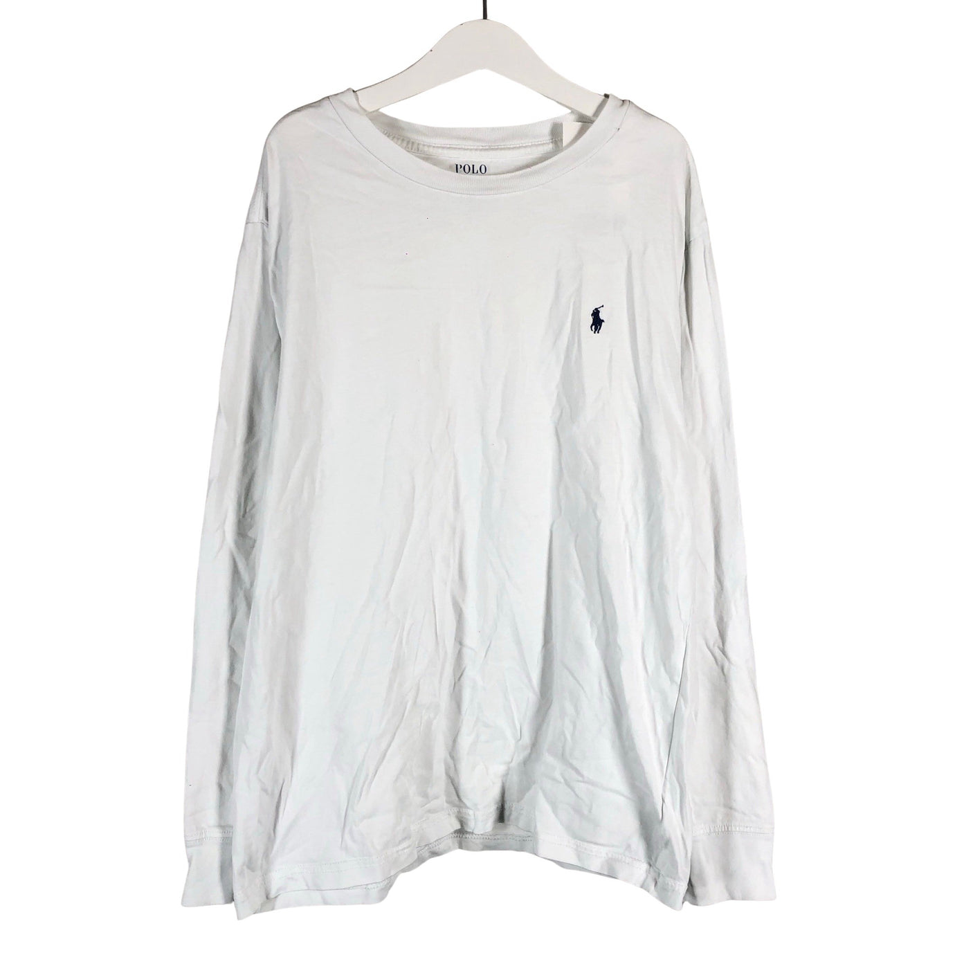 Unisex Polo Ralph Lauren - Tricot shirt, size 158 - 164 - White (1)