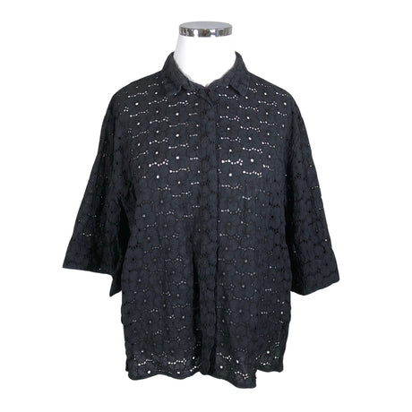 Unisex Uhana Design - Short-sleeved blouse, size 44 - Black ()