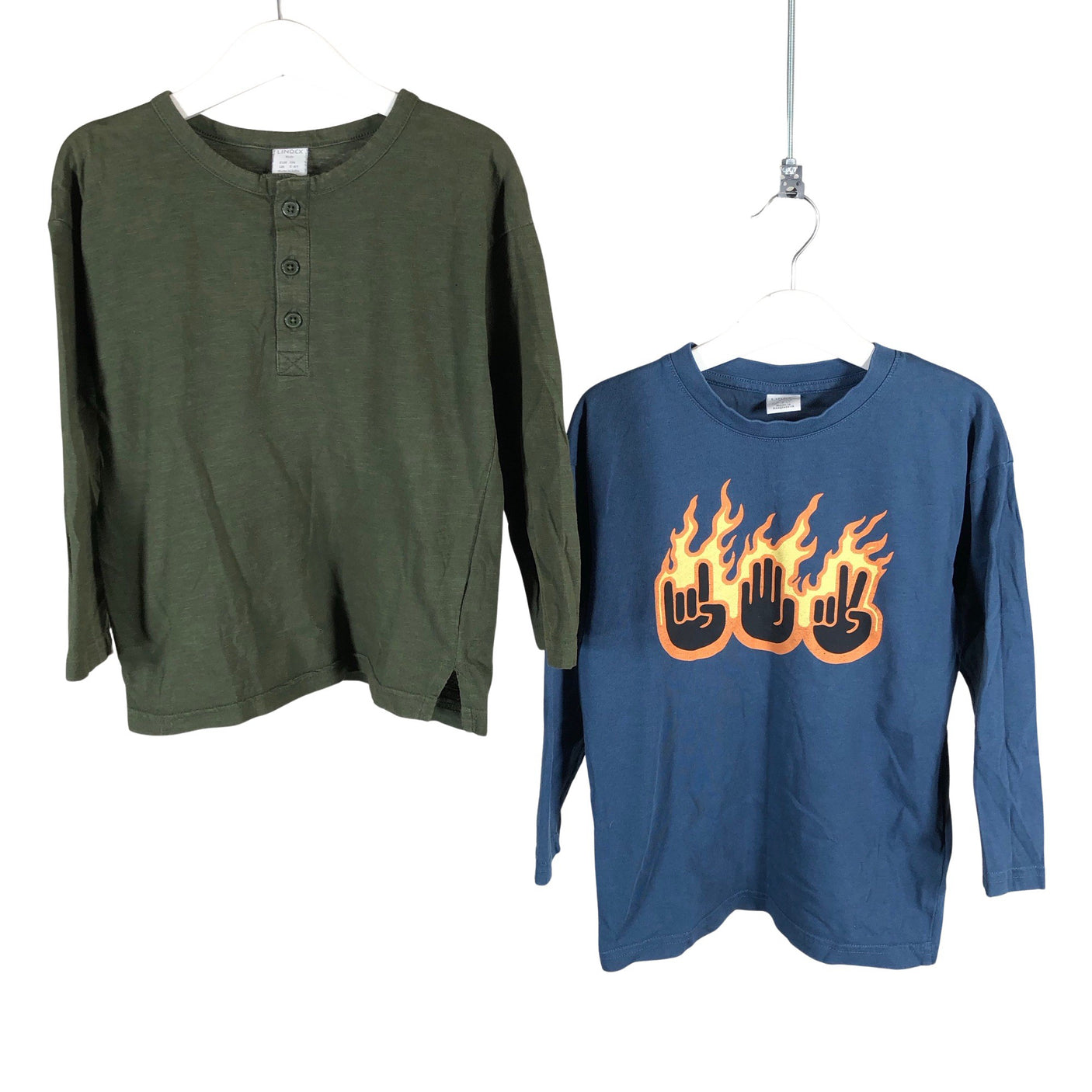Unisex Lindex - Tricot shirt, size 110 - 116 - Green (1)
