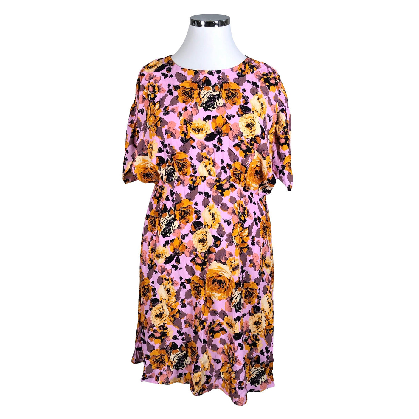 Unisex Joelle - Schiffon dress, size 42 - Light pink (1)