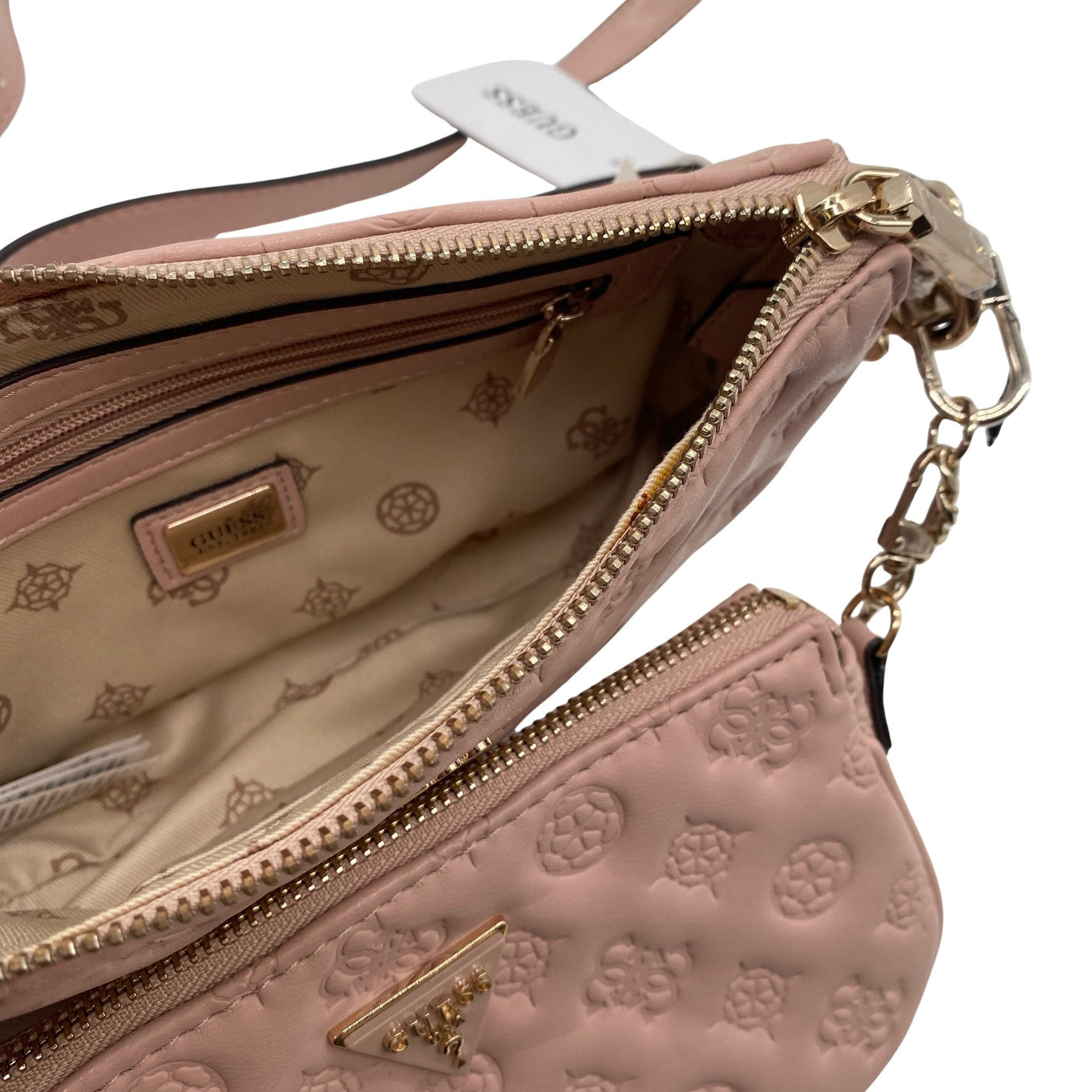 Unisex Guess - Shoulder bag, size Midi - Light pink (3)