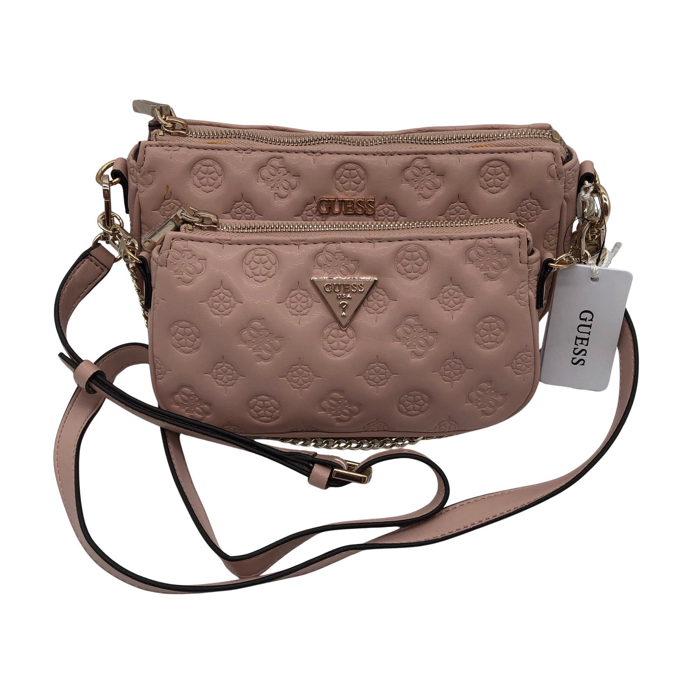 Unisex Guess - Shoulder bag, size Midi - Light pink (1)