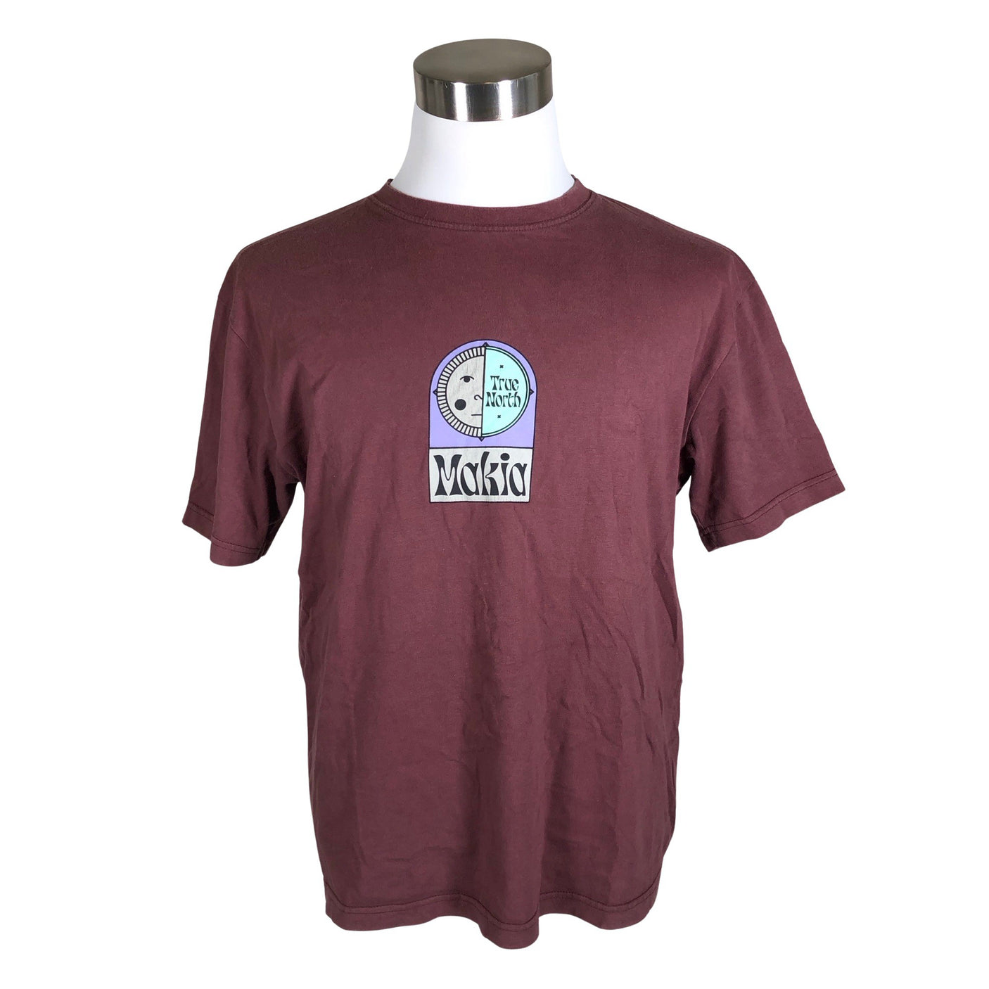 Unisex Makia - T-shirt, size M - Wine red (1)
