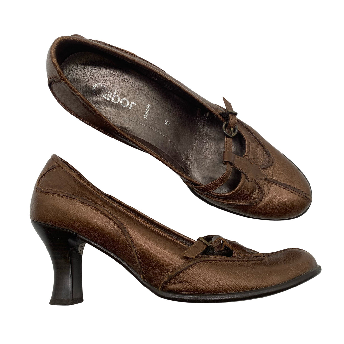 Unisex Gabor - High heels, size 38 - Brown (1)