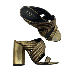 Unisex Office London - Heeled sandals, size 39 - Gold (1)