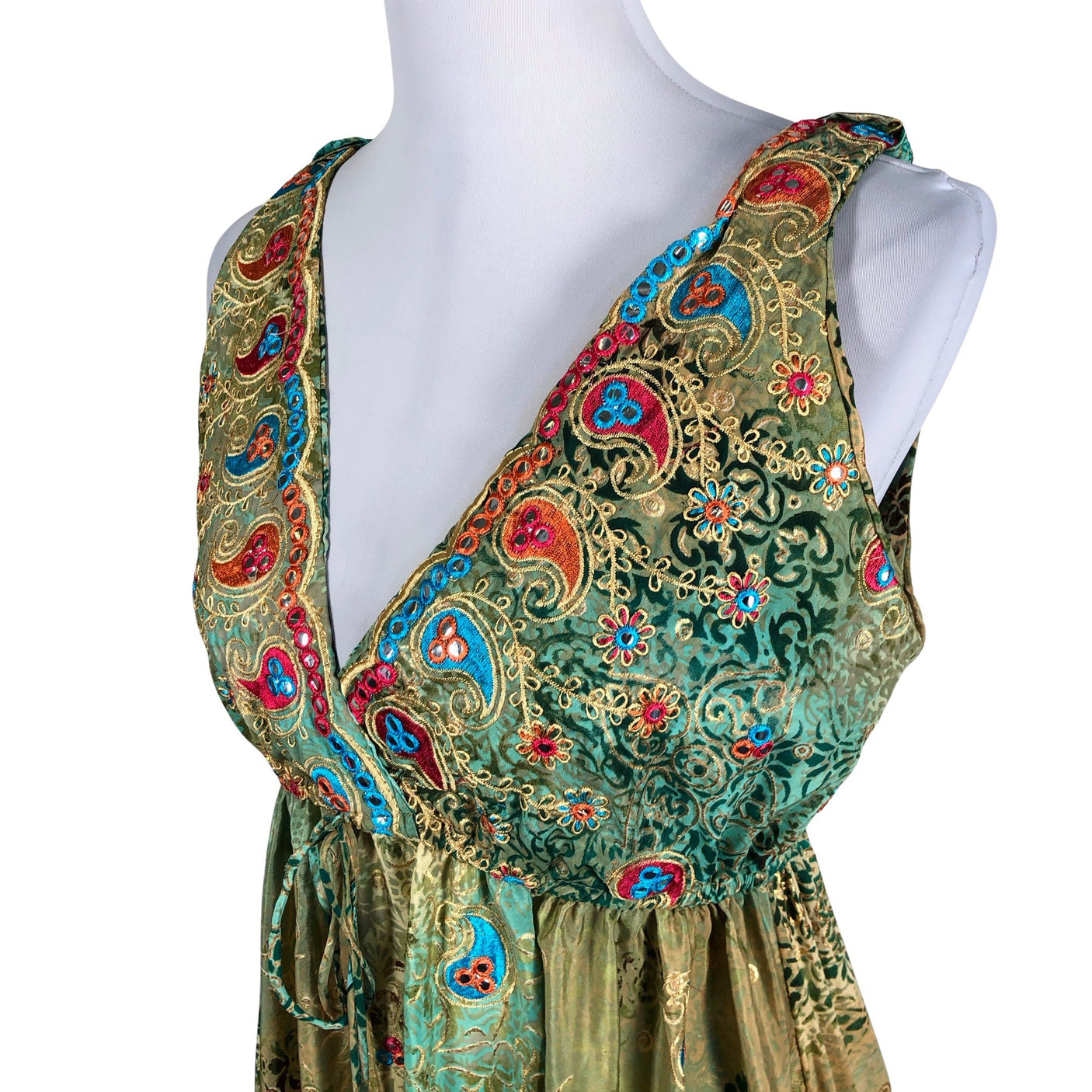 Unisex Lula Natura - Maxi dress, size 42 - Green (3)