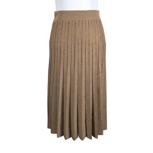 Unisex Twinset - Pleated skirt, size 36 - Beige (1)
