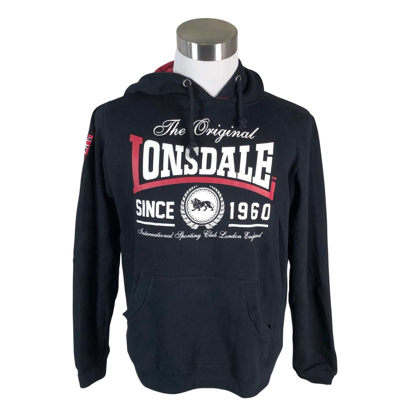 Unisex Londsdale - Hoodie, size M - Black (1)