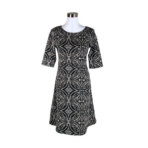 Unisex Cream - Knit dress, size 38 - Black (1)