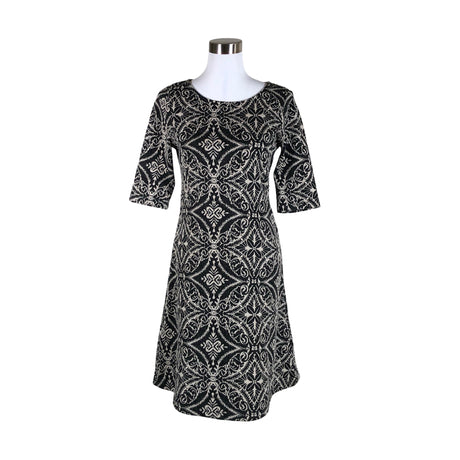 Unisex Cream - Knit dress, size 38 - Black ()