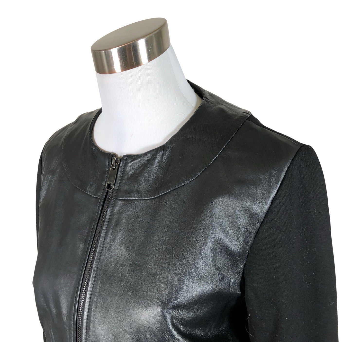 Unisex Max&Co - Leather jacket, size 38 - Black (3)