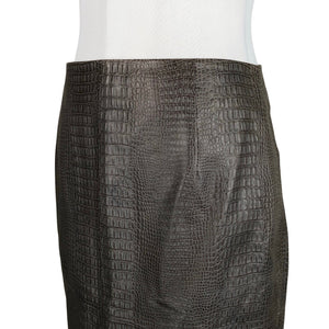 Unisex Ril's - Leather skirt, size 36 - Gray (3)