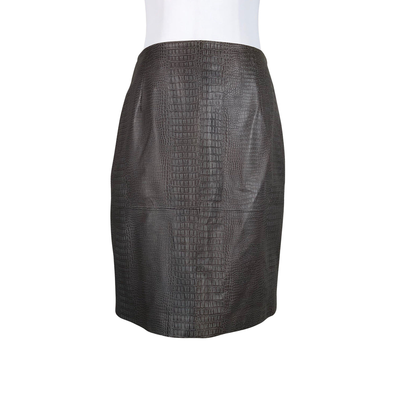 Unisex Ril's - Leather skirt, size 36 - Gray (1)