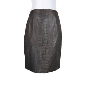 Unisex Ril's - Leather skirt, size 36 - Gray (1)