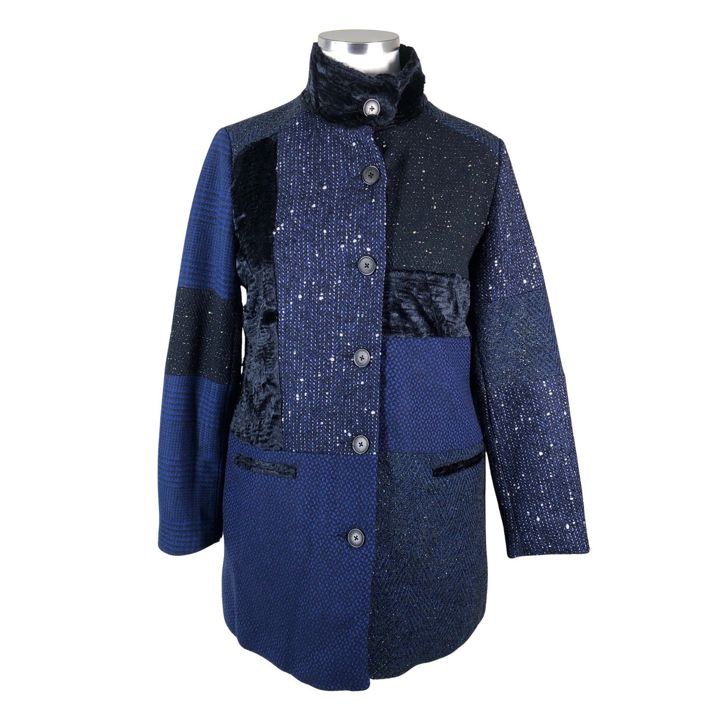 Unisex Desigual - Wool coat, size 44 - Blue (1)
