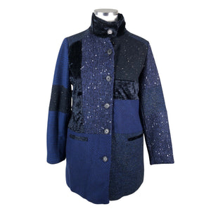 Unisex Desigual - Wool coat, size 44 - Blue (1)