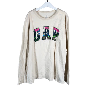 Unisex Gap - Tricot shirt, size 146 - 152 - Natural white (1)
