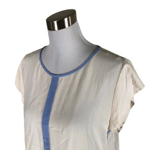 Unisex Marc Cain - Short-sleeved blouse, size 40 - Natural white (3)
