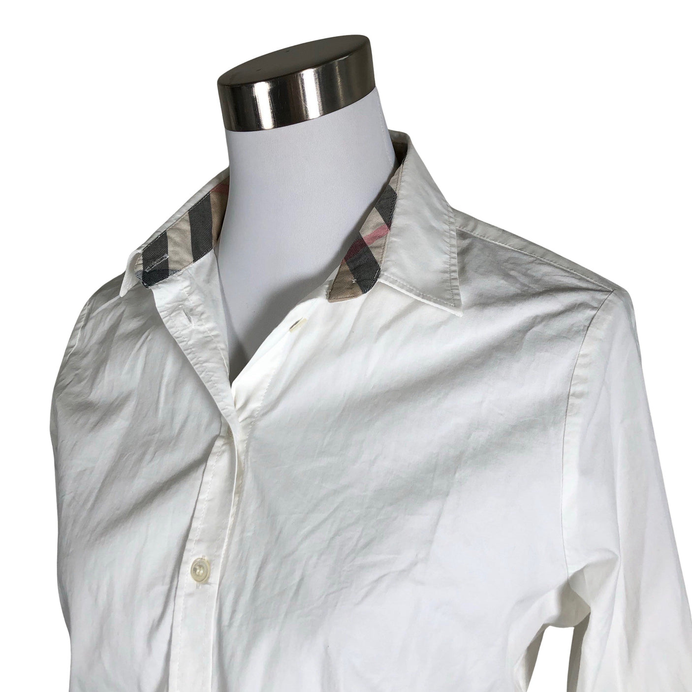 Unisex Burberry Brit - Collared shirt, size 40 - White (2)
