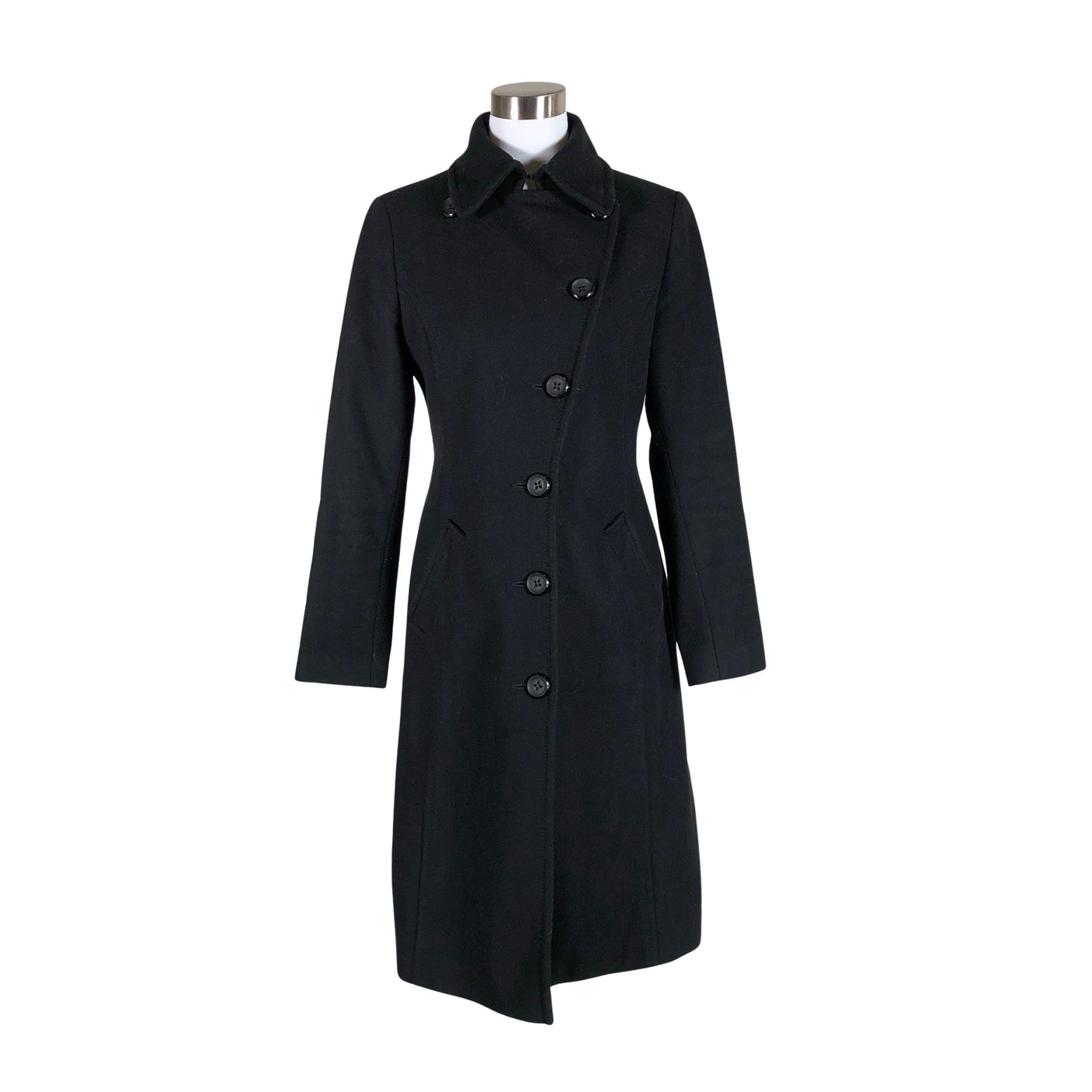 Unisex Mosaic - Wool coat, size 36 - Black (1)