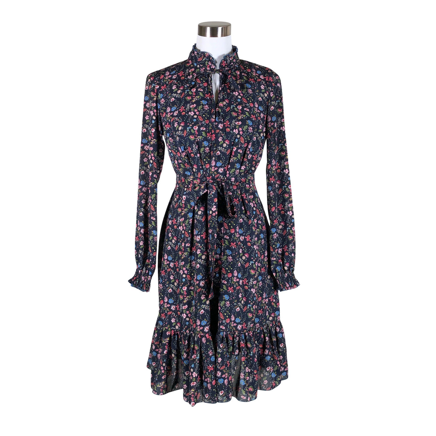 Unisex Handmade - Schiffon dress, size 34 - Blue (1)
