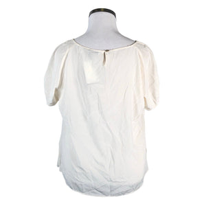 Unisex Van Laack - Short-sleeved blouse, size 46 - Natural white (2)