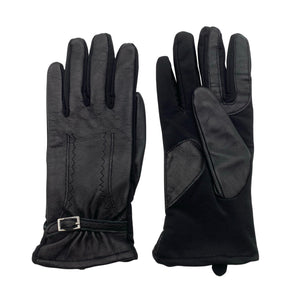 Unisex A+more - Leather gloves, size No size - Black (1)