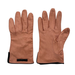 Unisex Sauso - Leather gloves, size No size - Light pink (1)