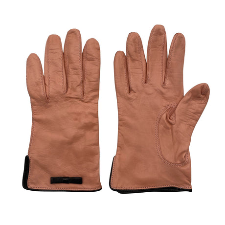 Unisex Sauso - Leather gloves, size No size - Light pink ()
