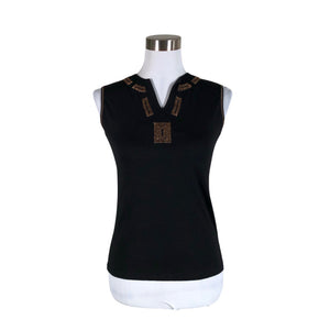 Unisex Global - Tricot tank top, size 38 - Black (1)