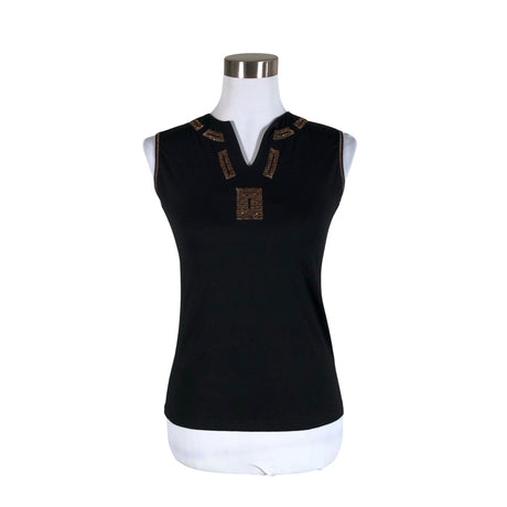 Unisex Global - Tricot tank top, size 38 - Black ()