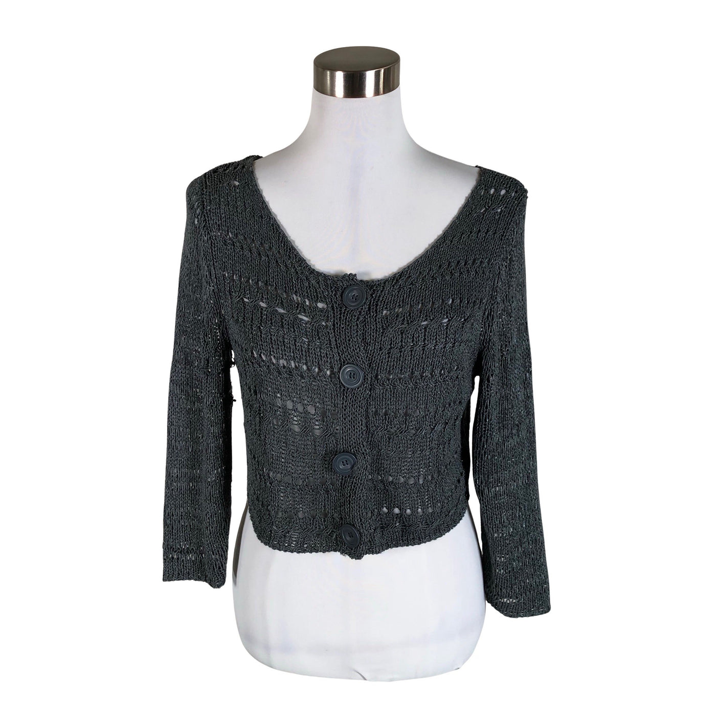 Unisex Sandwich - Cardigan, size 38 - Gray (1)