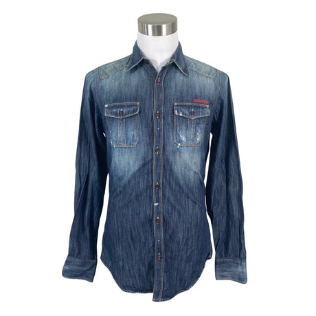Unisex Dsquared2 - Denim shirt, size L - Blue ()