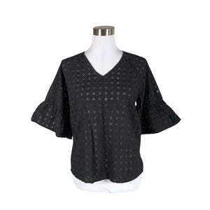 Unisex Nanso - Short-sleeved blouse, size 36 - Black (1)