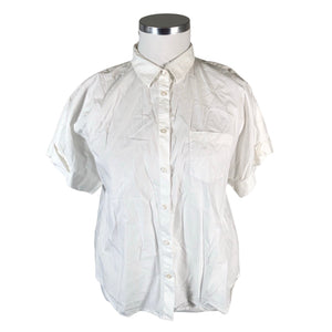 Unisex Morris - Short-sleeved blouse, size 42 - White (1)