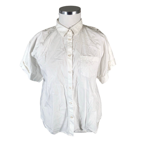 Unisex Morris - Short-sleeved blouse, size 42 - White ()