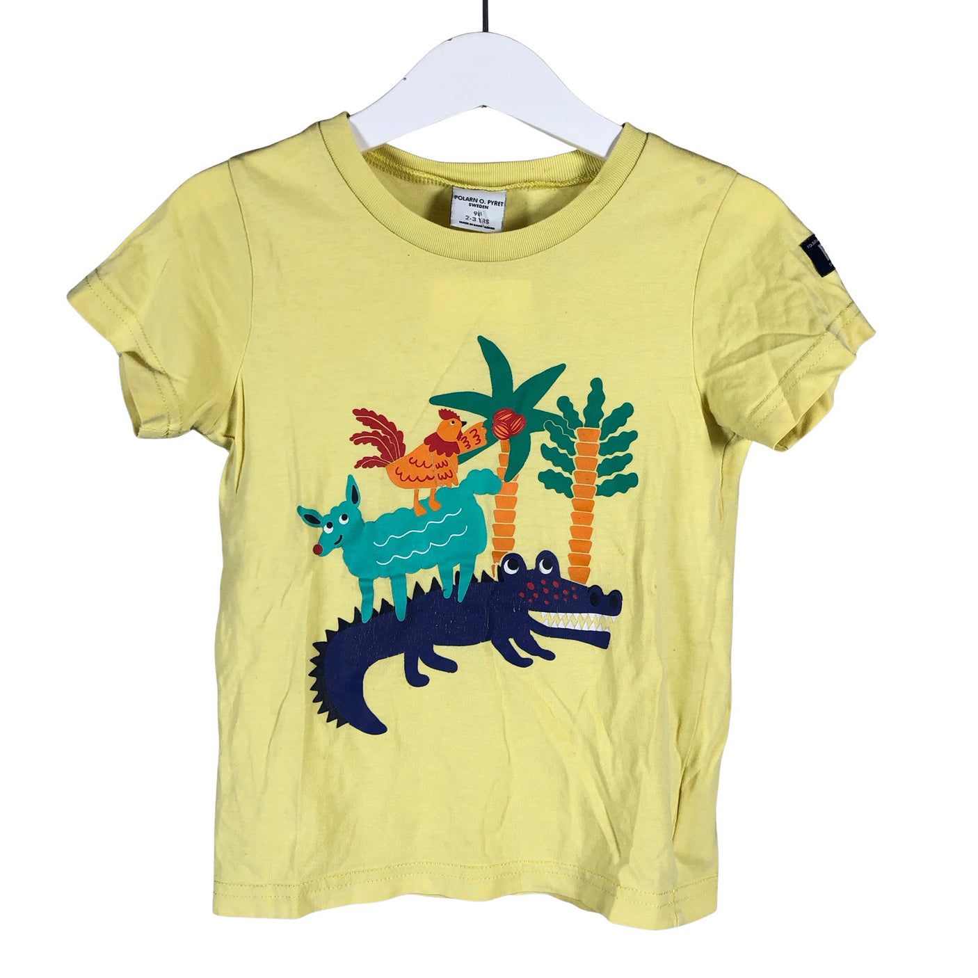 Unisex Polarn O. Pyret - T-shirt, size 92 - 98 - Yellow (1)